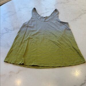 NWOT GAP striped  Yellow and Gray Women's Tank Top